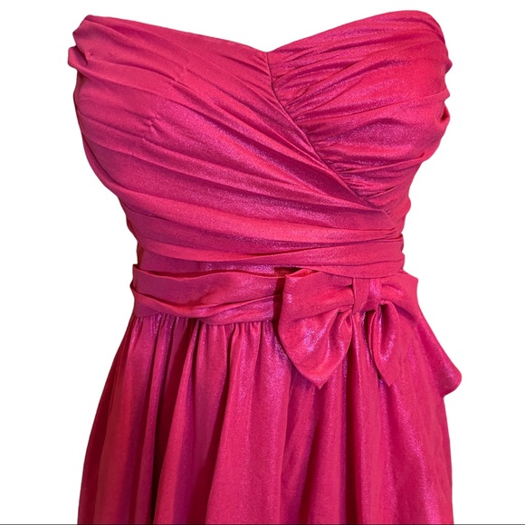 Fuscia, Pink Optimism midi dress. Super fun & the standout of the room. Sz 13/14 - Picture 2 of 8
